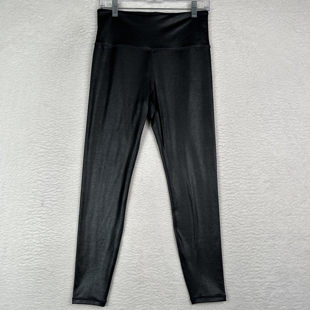 Athleta Elation Ultra High Rise Shimmer Tight Black Athleisure Women's Medium